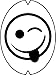 Racquet Art Creative Tennis Racquet Stencil - Smiley Tongue Face