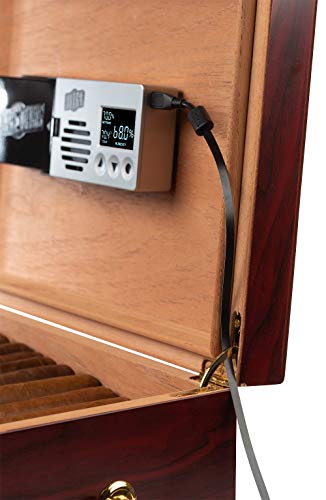 Cigar Oasis Ultra 3.0 Electronic Humidifier for 50-100 Cigar Count Desktop Humidors - Slim Sleek Profile with lid Mount Option - The Original Set it and Forget it humidification Solution - Thumbnail 4
