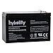 12V 8AH Rechargeable Sealed Lead Acid Battery, F2 Terminal, with Extra F2 to F1 Adapters