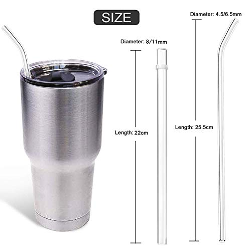 Set of 8 Yeti Straw Lid 30 OZ, No Leak Sliding Closure 100 Spill Proof