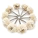 NGe 1/8inch Shank Mounted Cotton Polishing Buff Wheel for Rotary Tools Jewelry Watch Light Polish Pack of 10