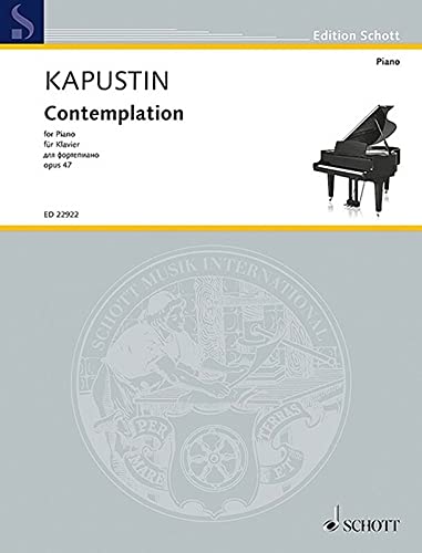 Contemplation Op 47 Piano Nikolai Kapustin Amazon Com Books