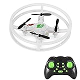 Super Durable Nano Drone Space Trek UFO RC Quadcopter 2.4GHz 4 Axis Gyro RC Aircraft Protective Bull bars Mini Helicopter for Beginners/Children with 3D Flip Flash Light by MakeTheOne
