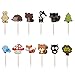 Kapoklife 11 36-Pack Cute Creatures Cupcake Picks, Animal Friends Toppers, Kids Woodland Theme Baby Shower Birthday Party Cake Decor, 1