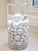 150 Floating White Pearls- Large Sizes- Fills 2 Gallons of The Floating Transparent Water Gels for Your Vases- with Pre-Measured Prep Bags- and 6 Warm White Submersible Fairy Lights Strings