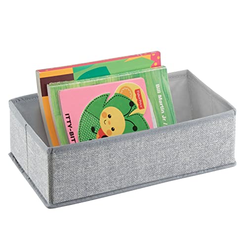 mDesign Fabric Drawer Organizer Bins, Kids/Baby Nursery Dresser, Closet