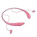 Esonstyle Bluetooth 4.0 Around-the-neck Wireless Stereo Headset Headphone Earphone with Hands-free Talking,vibrate Alert and Voice Prompt for Smartphone (pink)