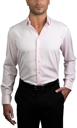 APT 9 Mens Slim-Fit Easy-Care Premier Flex Spread Collar Stretch Dress Shirt  at Amazon Men's Clothing store