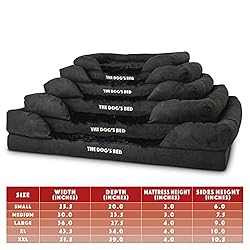 The Dog’s Bed Orthopedic Dog Bed Medium Black