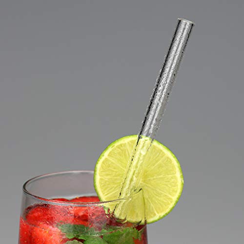 com-four® 6x Glasstrohalme spülmaschinenfest und wiederverwendbar - Glas Strohhalme für Cocktails - Trinkhalme Glas mit… – Bild 5