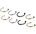 FIBO STEEL 18G 4-8PCS Stainless Steel Body Jewelry Piercing Nose Ring Hoop