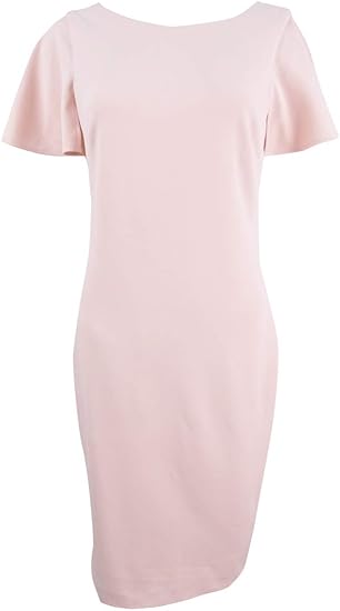 calvin klein blush pink dress