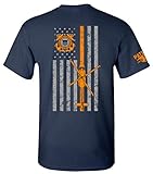 Patriot Apparel US Coast Guard USCG U.S. Armed Forces T-Shirt Tee (Large, Navy)