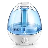 Cool Mist Humidifier - Ultrasonic Humidifiers Air Humidifiers for Bedroom, 1 Gallon Mist Humidifiers with Quiet High Mist Output, Multi Mist Levels, Various Night Lights, ETL Approved, Filter Free