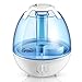 Cool Mist Humidifier - Ultrasonic Humidifiers Air Humidifiers for Bedroom, 1 Gallon Mist Humidifiers with Quiet High Mist Output, Multi Mist Levels, Various Night Lights, ETL Approved, Filter Free