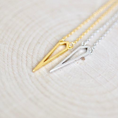 Geometric Pendulum Minimalist Necklace in GOLD