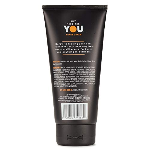 Made For YOU Shaving Cream for Men and Women - Shave Cream with Aloe Vera, Vitamin E, Argan Oil to Help Moisturize and Protect Skin - Premium Unisex Skin Care and Shaving Products - Thumbnail 2
