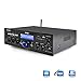 Pyle PDA6BU.5 Compact Bluetooth Stereo Amplifier – Desktop Audio Power Amp Receiver with FM Radio, MP3/USB/SD Readers, Digital LCD Display, Microphone Input (200 Watt), Blackthumb 1