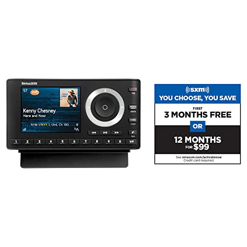 SiriusXM SXPL1V1 Onyx Plus Satellite Radio with Vehicle Kit Easy to Install, Enjoy SiriusXM on