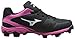 Mizuno Women's 9 Spike adv Finch frhse6 bk-wh, Black/Pink, 8 M US