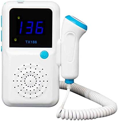 Heart Monitor Pregnant Women with Doppler Baby To No Radiation Measuring Fetal Quickened LCD Display Heart Guardianship
