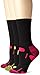 Dr. Scholl's Men's 3 Pack Health Strides Tri-Zone Crew Socks, Black, Shoe Size: 4-10