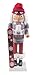 Clever Creations Snowboarding Santa 14 Inch Traditional Wooden Nutcracker, Festive Christmas Décor for Shelves and Tables