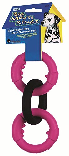 JW Pet Company Big Mouth Rings ST Dog Toy, Small, Colors Vary