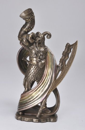 Norse God Heimdall Bronzed Finish Statue Pagan
