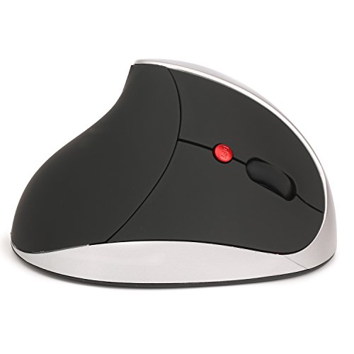 6D 2.4G 2400DPI Wireless Athletics Gaming Mouse Mice - PerryLee Mini Portable Ergonomic Vertical Optical USB 6 Buttons Mice for Laptop PC Game Home Office Cyber CafÃ© Travel Business Trip Silver