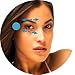 MIRA Dynamics Facial Cupping Massage Skincare Therapy Set for Anti-Aging / Anti-Wrinkle / Scar Tissue Treatment and More - 100% Medical Grade Silicone - Easy to Use Set Includes 1 Soft (Green) and 1 Hard (Blue) Cups (MD002)