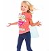 Toddler Supergirl T-Shirt with Cape Girl Power - Coral, 4T