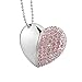 Kootion Heart-Shape Pendant USB Flash Drive, Cordiform USB2.0 Memory Stick, Drive for Photos&Videos, 16G, Pink