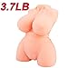 Realistic Adult Sex Doll with Inviting Vagina and Anal Opening, PALOQUETH 3D Lifelike Male Masturbator for Men from Soft Squeezable Silicone for Natural Suction 3.7lb