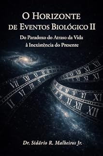 Livro O HORIZONTE DE EVENTOS BIOLÓGICO II: Do paradoxo do atraso da vida à inexistência do presente