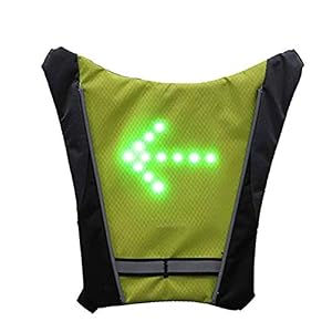 ShangSky High Visibility Vest,Cycling Reflective Backpack,Signal Light Indicator Remote Control LED Bike Lights…
