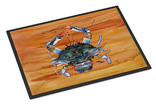 Caroline's Treasures 8144-JMAT Crab Doormat 24x36 Front Door Mat Indoor Outdoor…