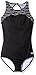 Speedo Women's Endurance+ Stripe High Neck One Piece Swimsuit