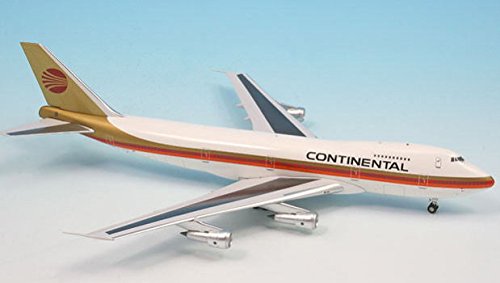 Continental Airlines Boeing 747-200 RED Meatball Livery Colors Registration Airplane Miniature Model N609PE Diecast 1:200 Part# A012-IF742004
