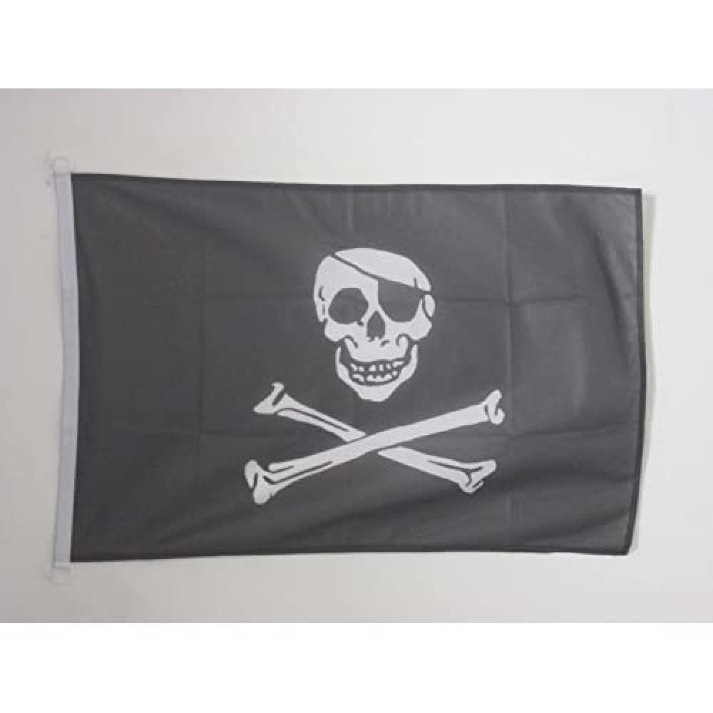 AZ FLAG Pirate Regular Nautical Flag 18'' x 12'', Pirates flags 30 x 45 cm, Banner 12x18 in for boat