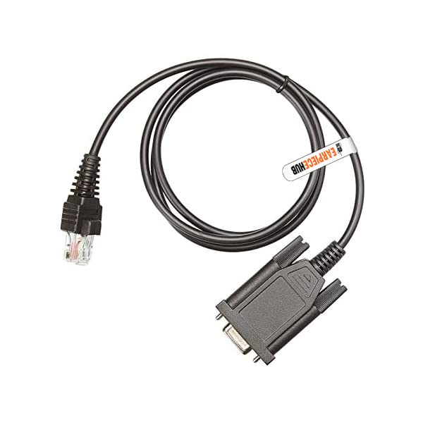 Earpiece Hub KPG-46 Programming Cable Compatible with KENWOOD Radio - DB9 Rib-Less RS-232