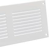 Europlast 400x100mm White Metal Air Vent Grille Cover with Insect Mesh view 3