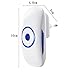 TFBOYS Security Wireless Waterproof Smart Doorbell with 36 Chimes 4-Level Adjustable Volume White Home Alarm Ring Bell for Home Improvement (1 Button + 2 Plugin Receiver)