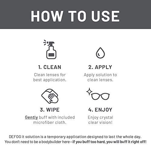 DEFOG IT Anti Fog Concentrate Squeeze Bottle 5 mL (100 Uses