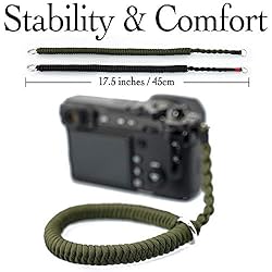 AJART Camera Wrist Strap (Green) Paracord Camera
