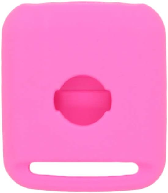 BROVACS Silicone Cover Protector Case Holder Skin Jacket Compatible with NISSAN 2 Button Remote Key Fob CV9502 Pink - Image 3