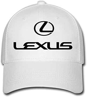 Woman Men Cotton Lexus cars logo emblem Adjustable hats Baseball caps White
