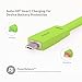 VOJO BASIC2 Samsung Galaxy S5 Charger Cord S6 Cable with Light [Green],   4FT/1.2m High Speed 2.0 A Male to B Sync and Charge for S7 S6 Edge Note 3 2 4 5 HTC ONE M8 M9 LG G4 G5 G3, Canon Nikon Camera