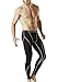 TSLA Men's Athletic Compression Pants, Thermal Wintergear Running Tights, Sports Leggings, Fleece Lined Black & Light Grey, Medium