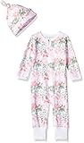 Burt's Bees Baby Baby Organic Coverall, Succulent Flowers Ruffle Butt, Newborn